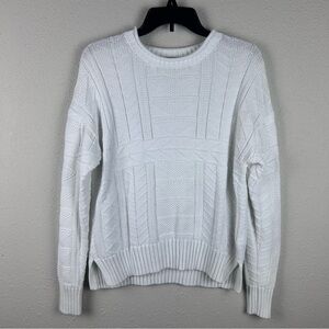 Polo Ralph Lauren Women's Bright White Knitted Long Sleeve Sweater